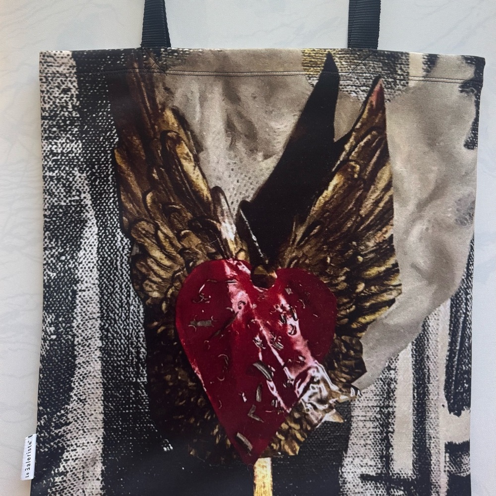 Stylish Black and Red Tote Bag